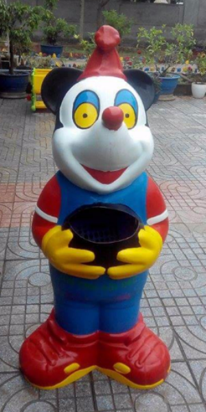 Báo gia thùng rác hình Chuột Mickey 