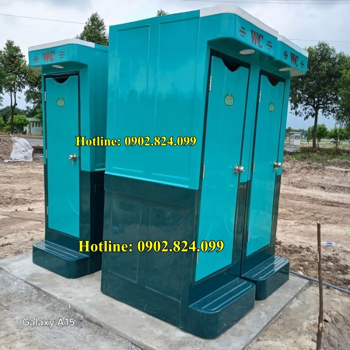 báo giá nhà vệ sinh di động 2 buồng