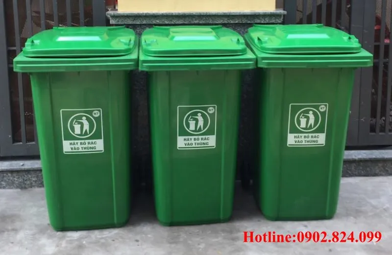 thùng rác công cộng 120 lít