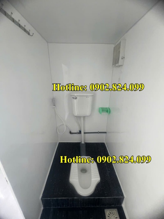 cabin bảo vệ kèm nhà vệ sinh 