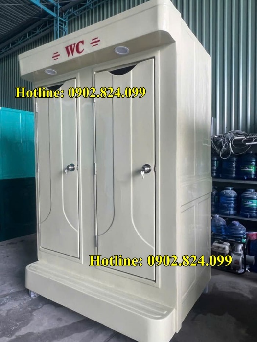 nhà vệ sinh di động 2 buồng 