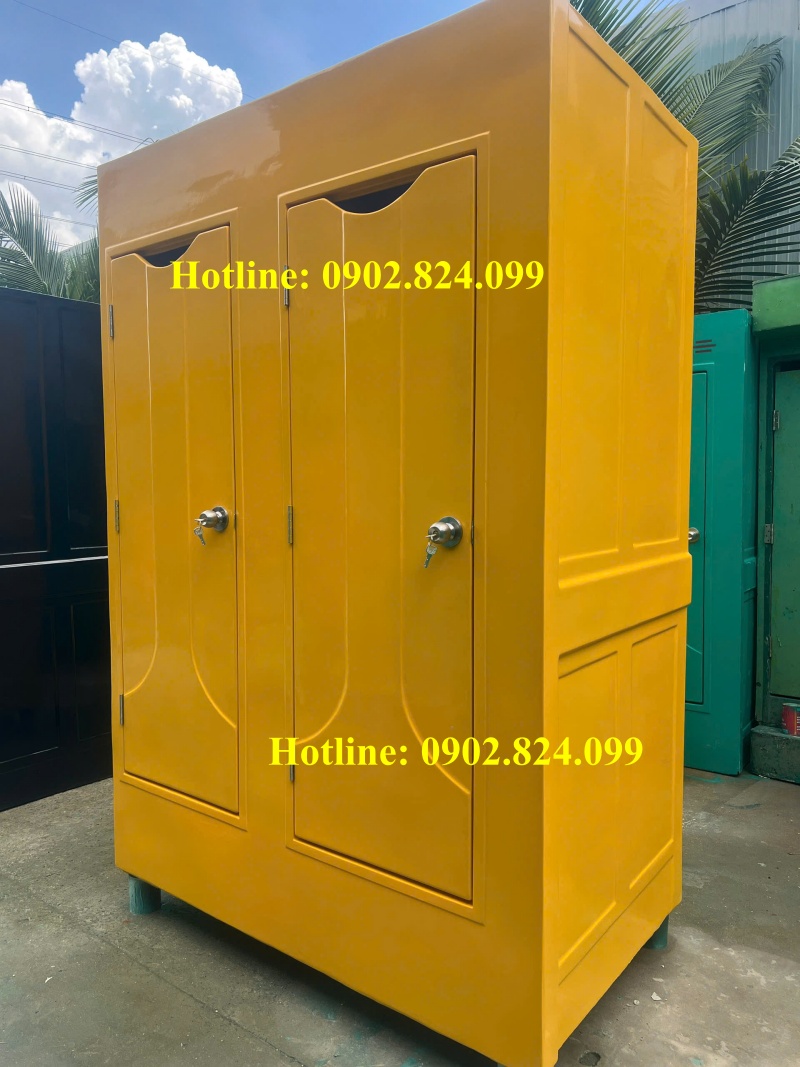 nhà vệ sinh di động 2 buồng 