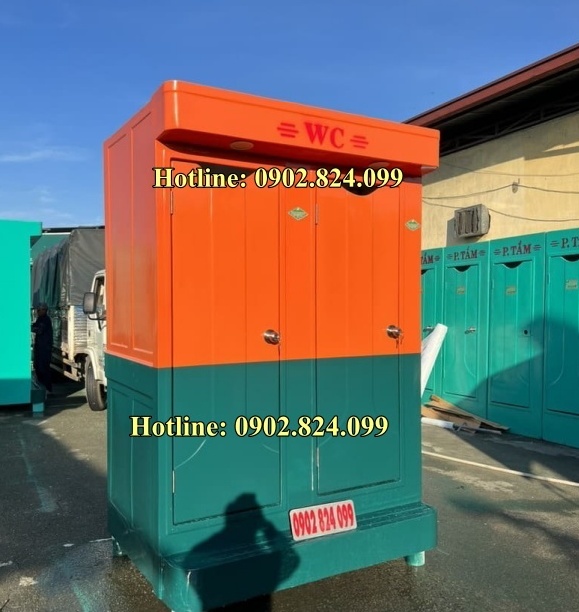 nhà vệ sinh lưu động 2 buồng