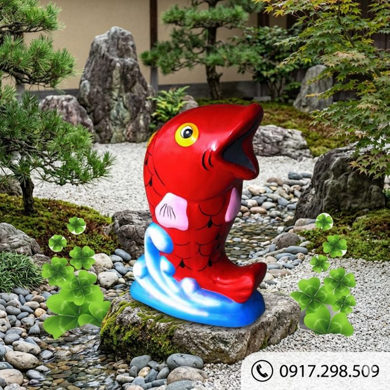 Thùng rác hình Cá Chép 
