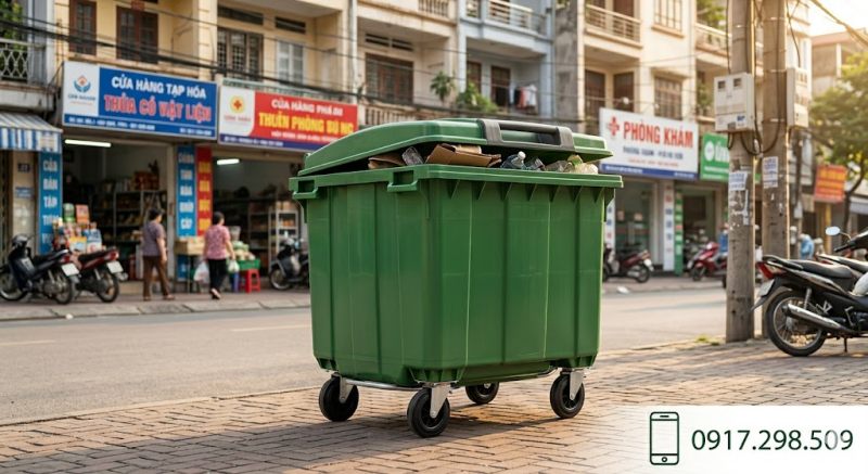 thùng rác composite 800 lít