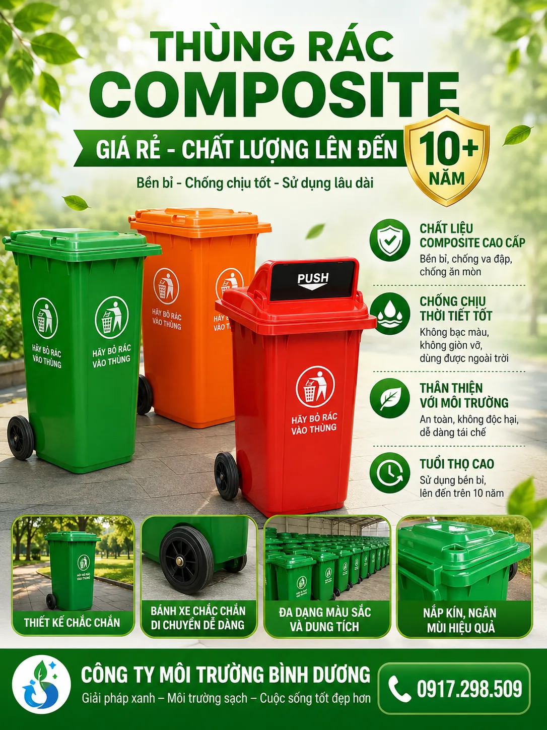 thùng rác công nghiệp Bình Dương