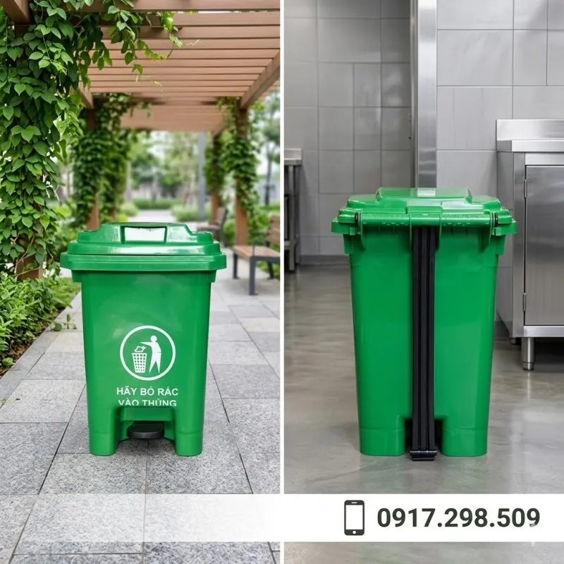 Thùng rác công nghiệp 60 lít