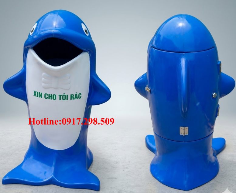 Thùng rác hình cá Chép 