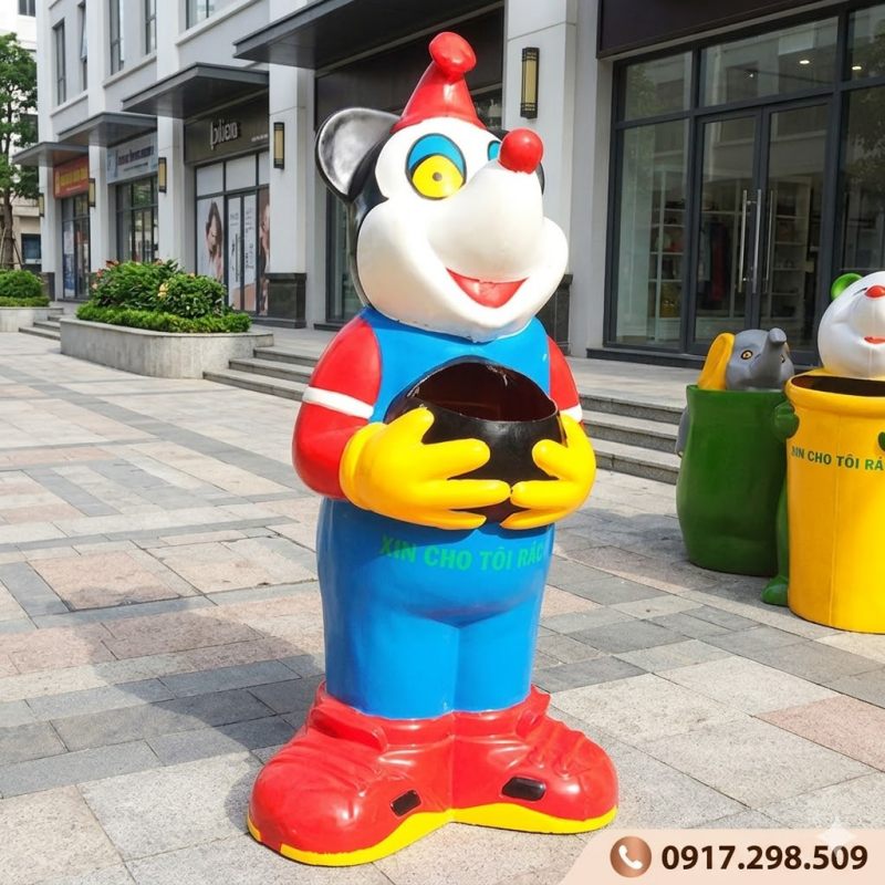 thùng rác Mickey