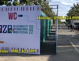 Lắp Đặt Cho Thuê Toilet Công Cộng cho sự kiện âm nhạc HO ZO Tp.HCM