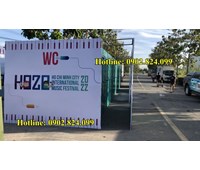 Lắp Đặt Cho Thuê Toilet Công Cộng cho sự kiện âm nh��c HO ZO Tp.HCM
