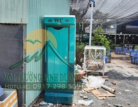 Thi công nhà vệ sinh di động cho anh Nguyễn Văn Nam - Nhà hàng tại Biên Hòa- Đồng Nai