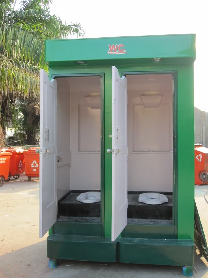 toilet di động 2 trong 1