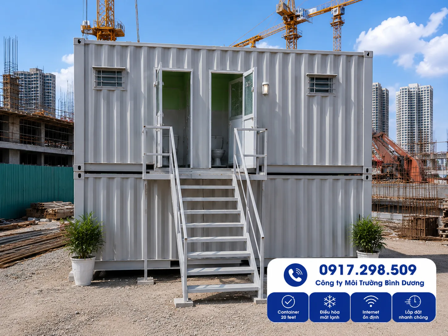 Giá Container Vệ Sinh 2026 – Bảng Giá Mua & Thuê Đầy Đủ