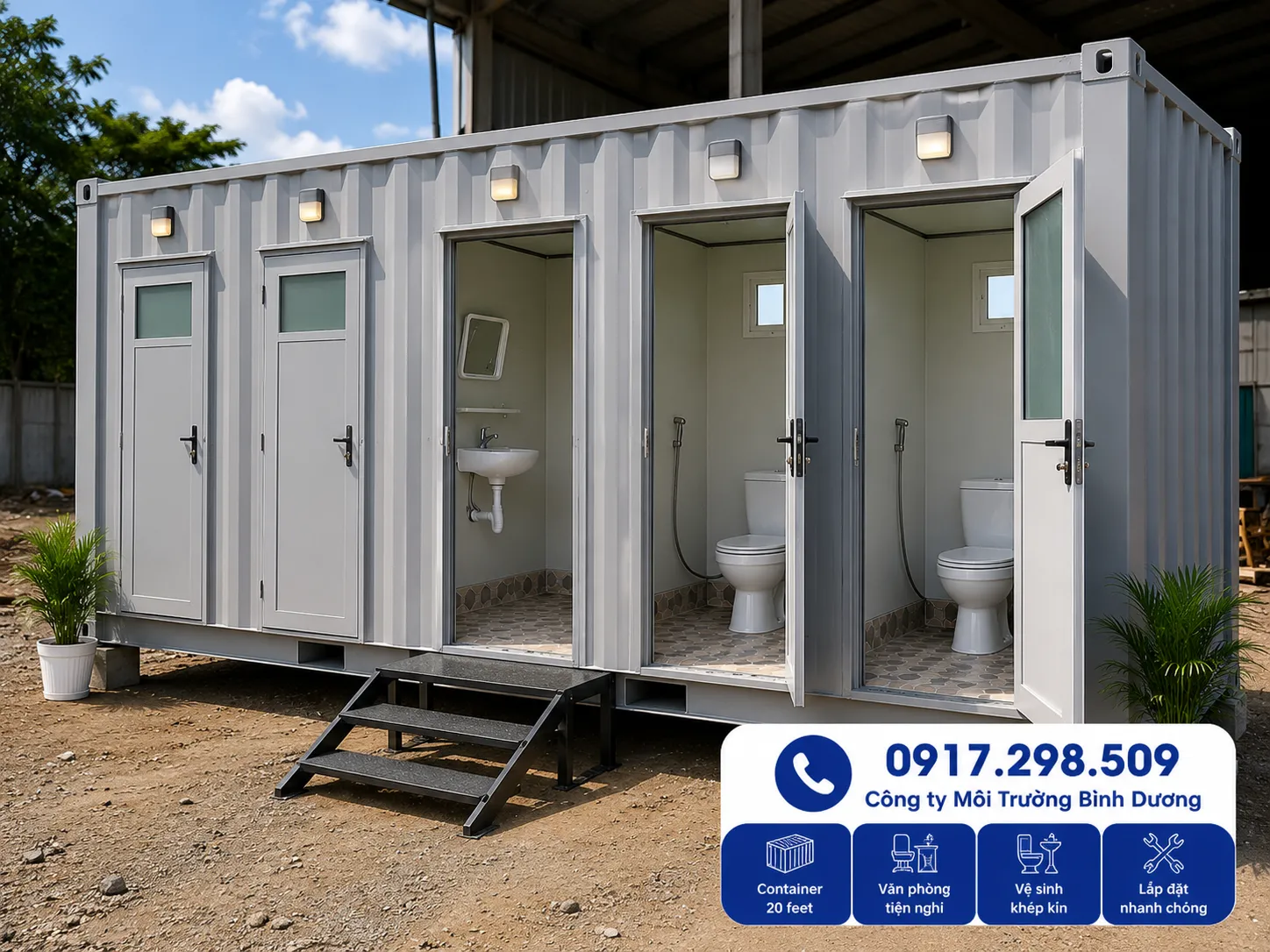 Giá Container Vệ Sinh 2026 – Bảng Giá Mua & Thuê Đầy Đủ