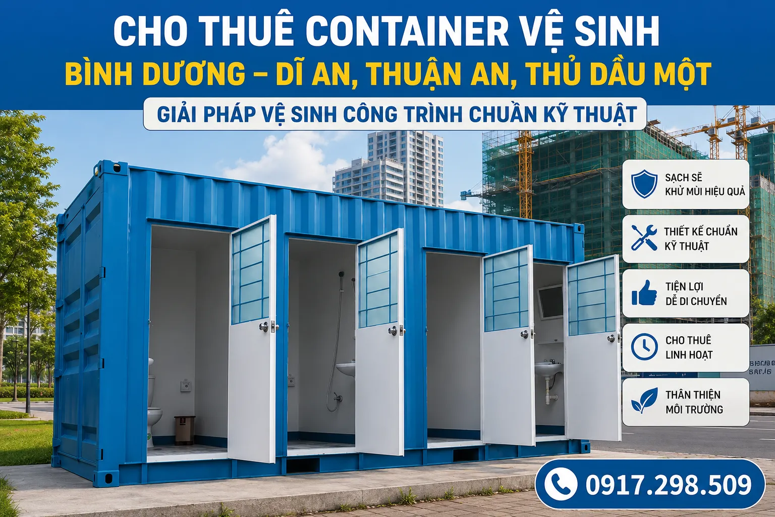 Giá Container Vệ Sinh 2026 – Bảng Giá Mua & Thuê Đầy Đủ