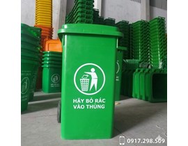 Thùng Rác 100 Lít Xanh Lá Nhựa HDPE Chính Phẩm | Môi Trường Bình Dương