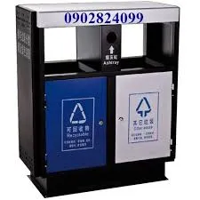 Thùng Rác Composite 2 Ngăn Ngoài Trời – Chuẩn Xanh, Bền 15 Năm | Giá Xưởng