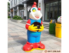 Thùng Rác Chuột Mickey Composite | Ngộ Nghĩnh, Bền Bỉ, Giá Sỉ