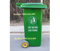 Thùng Rác Composite 120L Có Bánh Xe - Siêu Bền, Giá Gốc Tại Xưởng Môi Trường Bình Dương