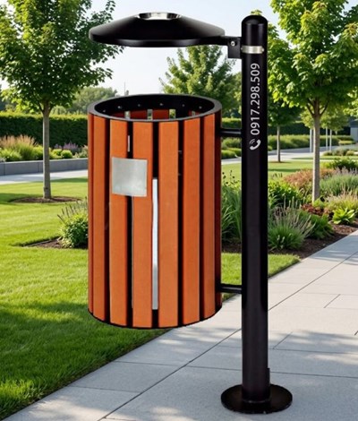 THÙNG RÁC GỖ TREO ĐƠN NGOÀI TRỜI: ĐẲNG CẤP, BỀN BỈ VÀ TỐI ƯU HÓA CẢNH QUAN