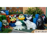 Thùng rác hình con thú