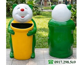 Thùng Rác Hình Gấu Trúc Composite | Bền Đẹp, Giá Rẻ Tận Xưởng