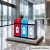 THÙNG RÁC INOX 3 NGĂN PHÂN LOẠI RÁC THÔNG MINH | GIẢI PHÁP VÀNG CHO MÔI TRƯỜNG