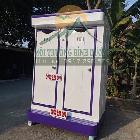 toilet di động hai buồng 