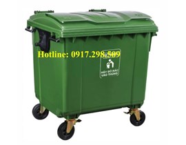 XE THU GOM RÁC 800 LÍT COMPOSITE: GIẢI PHÁP TỐI ƯU CHO KHỐI LƯỢNG RÁC LỚN