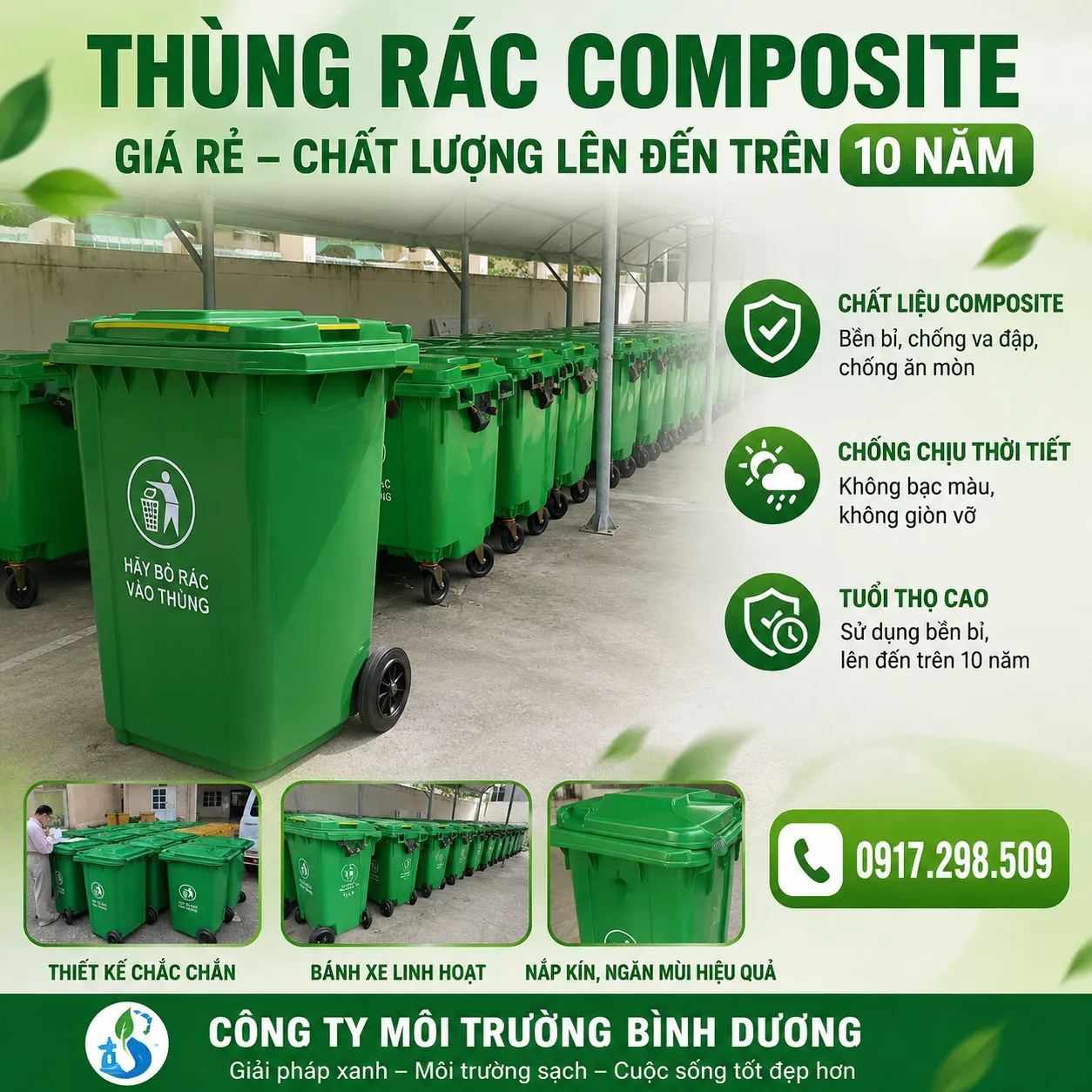 Thùng Rác Composite Giá Rẻ Có Đáng Mua Không? Phân Tích Chi Phí Vòng Đời Thực Tế