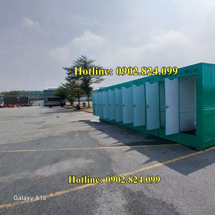 Tiêu chuẩn vệ sinh cần biết khi thuê nhà vệ sinh di động cho sự kiện thể thao